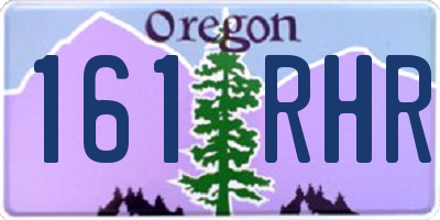 OR license plate 161RHR