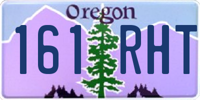 OR license plate 161RHT