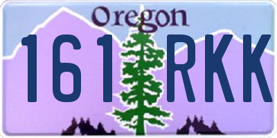 OR license plate 161RKK