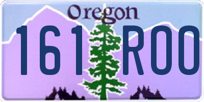 OR license plate 161ROO