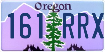 OR license plate 161RRX