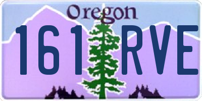 OR license plate 161RVE