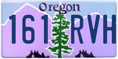 OR license plate 161RVH