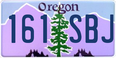 OR license plate 161SBJ