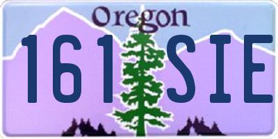 OR license plate 161SIE