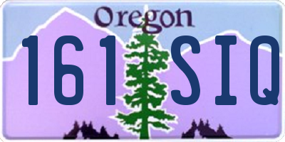 OR license plate 161SIQ