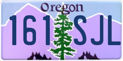 OR license plate 161SJL