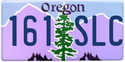 OR license plate 161SLC