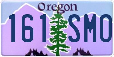 OR license plate 161SMO