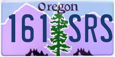 OR license plate 161SRS
