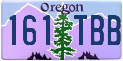 OR license plate 161TBB