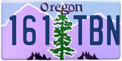 OR license plate 161TBN