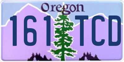 OR license plate 161TCD
