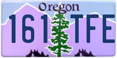 OR license plate 161TFE