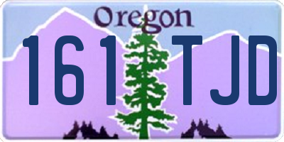 OR license plate 161TJD