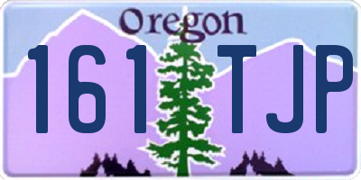 OR license plate 161TJP