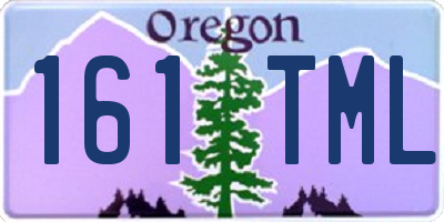 OR license plate 161TML