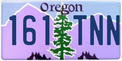 OR license plate 161TNN