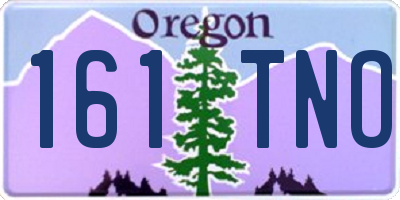OR license plate 161TNO