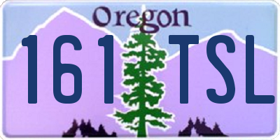 OR license plate 161TSL