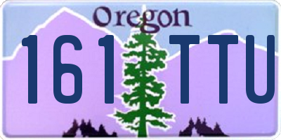 OR license plate 161TTU
