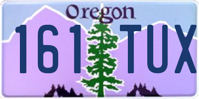 OR license plate 161TUX