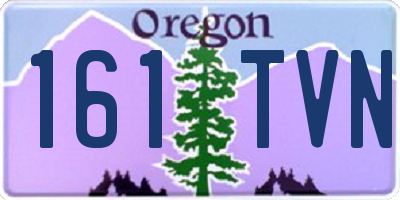 OR license plate 161TVN