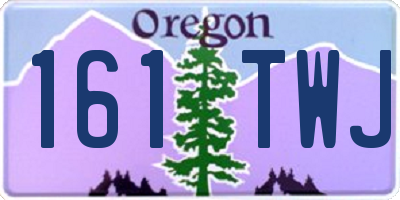 OR license plate 161TWJ