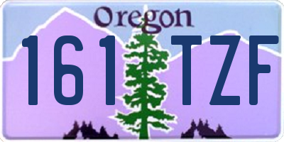 OR license plate 161TZF