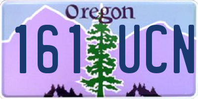 OR license plate 161UCN