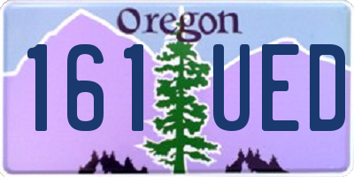 OR license plate 161UED