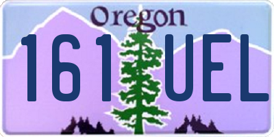 OR license plate 161UEL