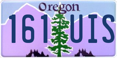 OR license plate 161UIS