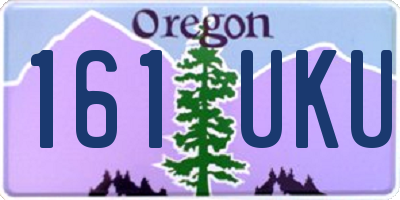 OR license plate 161UKU