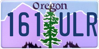 OR license plate 161ULR