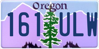 OR license plate 161ULW