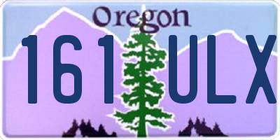 OR license plate 161ULX
