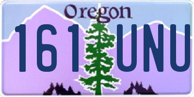 OR license plate 161UNU