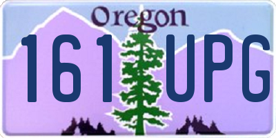 OR license plate 161UPG