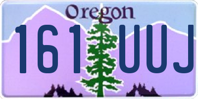 OR license plate 161UUJ