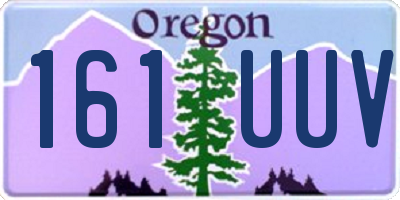 OR license plate 161UUV