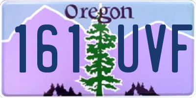 OR license plate 161UVF