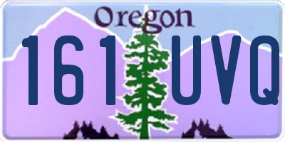 OR license plate 161UVQ