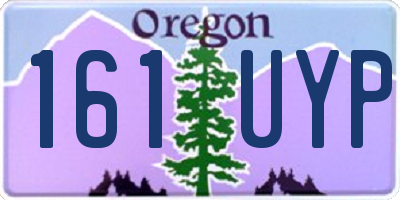 OR license plate 161UYP