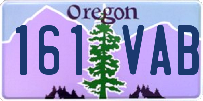OR license plate 161VAB
