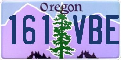 OR license plate 161VBE