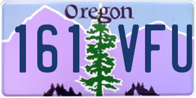 OR license plate 161VFU