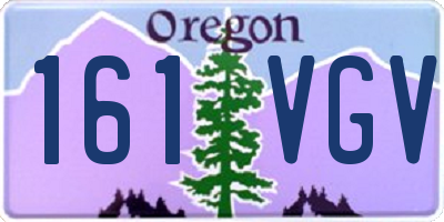 OR license plate 161VGV