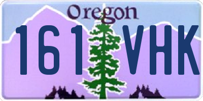 OR license plate 161VHK