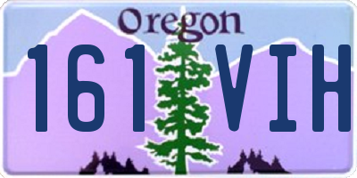 OR license plate 161VIH